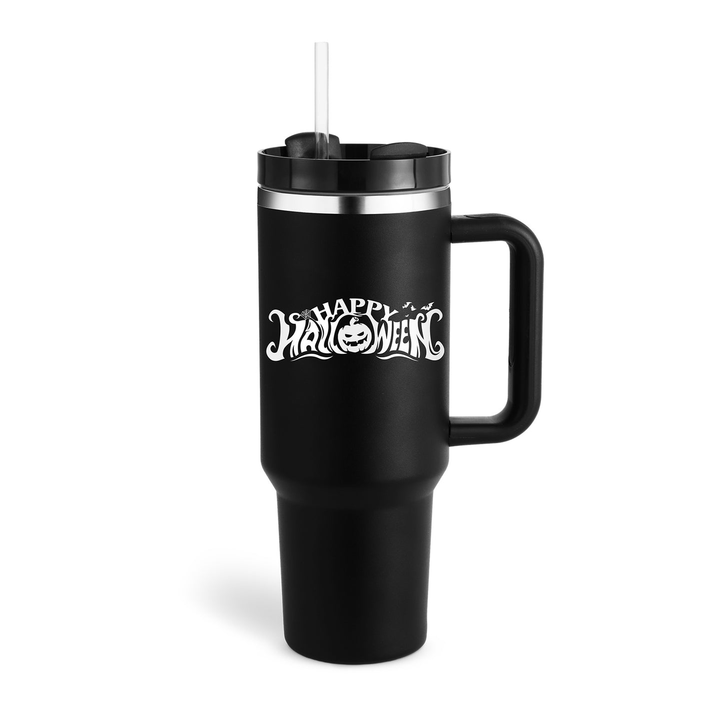 40 Oz Tumbler With Handle Straw Insulated