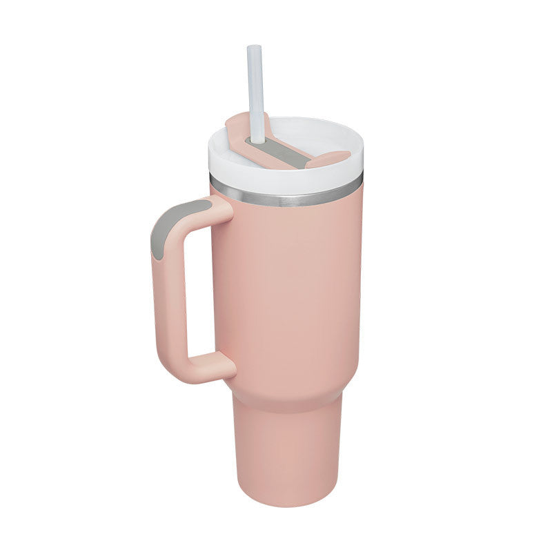 40 Oz Tumbler With Handle Straw Insulated